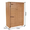 cipősszekrény, laminált MDF, natural, FP 03