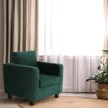 Fotel smaragd szövet, LUANA
