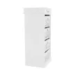 4-fiókos komód, fehér, BLANCO