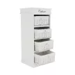 4-fiókos komód, fehér, BLANCO