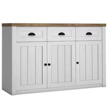   Komód, DTD laminált, sosna Andersen/tölgy lefkas, PROVANCE K3SP