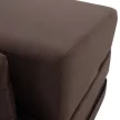 Összecsukható matrac/fotel, 2v1, barna Taupe, PELOS