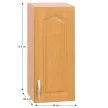 Konyhaszekrény, felső, égerfa LORA MDF NEW KLASIK W40/735