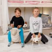Zsámoly bárány alakban, Velvet szövet fehér/rózsaszín/természetes, LOLA