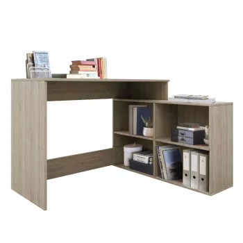   Számítógépasztal, sonoma tölgy, univerzális, KORNER 2 NEW