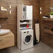 Szekrény a mosógép fölé, fehér, NATALI NEW