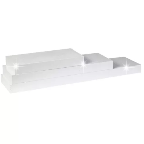 Polc, fehér fényes, 80x25, GANA FY 11044-4