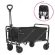 Kerti kocsi, összecsukható, fekete, KARIL