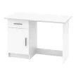 Univerzális PC asztal, fehér, SIRISS NEW
