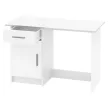 Univerzális PC asztal, fehér, SIRISS NEW