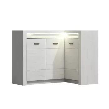 Komód, kőris fehér, INFINITY I-15