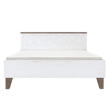   Ágy ágyráccsal, 160x200, canyon fenyő/sonoma trüffel tölgy, TEINA