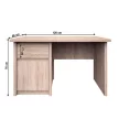 Pc asztal, DTD laminált, tölgy sonoma, NORTY