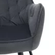 Design fotel, szürke Velvet szövet, VERIO
