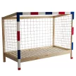 Montessori ágy, természetes/fehér/kék/piros, 90x200, FUTAL