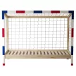 Montessori ágy, természetes/fehér/kék/piros, 90x200, FUTAL