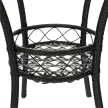 Kerti rattan szett 1+2, barna, LASAN