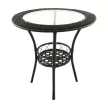 Kerti rattan szett 1+2, barna, LASAN