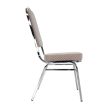 Rákásolható szék,  bézs/minta/króm, ZINA 3 NEW