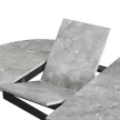 Kihúzható étkezőasztal, beton/fekete, 100x100-140x75 cm, ABERO TYP 1