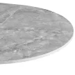 Kihúzható étkezőasztal, beton/fekete, 100x100-140x75 cm, ABERO TYP 1