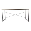 Íróasztal tölgy/fekete, 150x60 cm, MELLORA