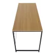Íróasztal tölgy/fekete, 150x60 cm, MELLORA