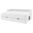 Kihúzható ágy, fehér, 90/180x200, ANTONY