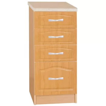 Konyhaszekrény, alsó, égerfa, LORA MDF NEW KLASIK S40SZ4