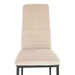 Szék, bézs Dulux Velvet szövet/fekete fém, COLETA NOVA