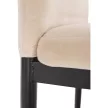 Szék, bézs Dulux Velvet szövet/fekete fém, COLETA NOVA