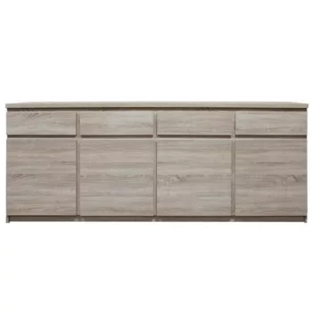   Komód, 11 ttípus, 4 fiókos, 4 ajtós, sonoma tölgyfa, PANAMA