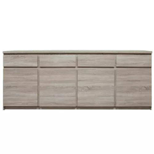 Komód, 11 ttípus, 4 fiókos, 4 ajtós, sonoma tölgyfa, PANAMA