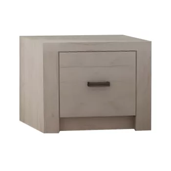 Éjjeliszekrény, kőris fehér, INFINITY I-24