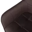 Design fotel, szürkésbarna Velvet/fekete, PETIN