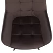 Design fotel, szürkésbarna Velvet/fekete, PETIN