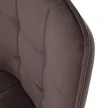 Design fotel, szürkésbarna Velvet/fekete, PETIN