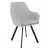 Design fotel, bézses szürke Velvet szövet, AURIL
