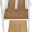 Étkezőgarnitúra 1+2, tölgy/fehér, ZAFAR