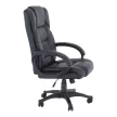 Irodai fotel, fekete textilbőr, SIEMO NEW