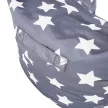 Babzsák, szürke/fehér, csillag minta, LURKO