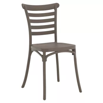 Rakásolható szék, szürkésbarna taupe, SAVITO