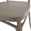 Rakásolható szék, szürkésbarna taupe, SAVITO