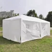 Kerti partisátor, fehér, 3x6 m, TEKNO TYP 2