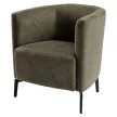 Design fotel, zöld/fekete, KAPY