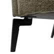 Design fotel, zöld/fekete, KAPY