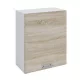 felsőszekrény, tölgy sonoma/fehér, balos, FABIANA W - 60