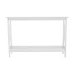 Konzolasztal, fehér, APOLOS