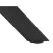 Étkezőasztal, beton/fekete, átmérő 120 cm, MEDOR