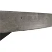 Étkezőasztal, beton/fekete, átmérő 120 cm, MEDOR